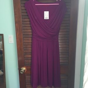 Anthropologie purple dress